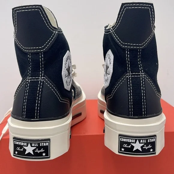Converse WMNS Black High-Top Sneakers A06435C
CHUCK 70 DE LUXE SQUARED HI
BLACK/ - Picture 13 of 16